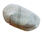 Flat Cap in Mint Check