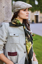 Flat Cap in Mint Check