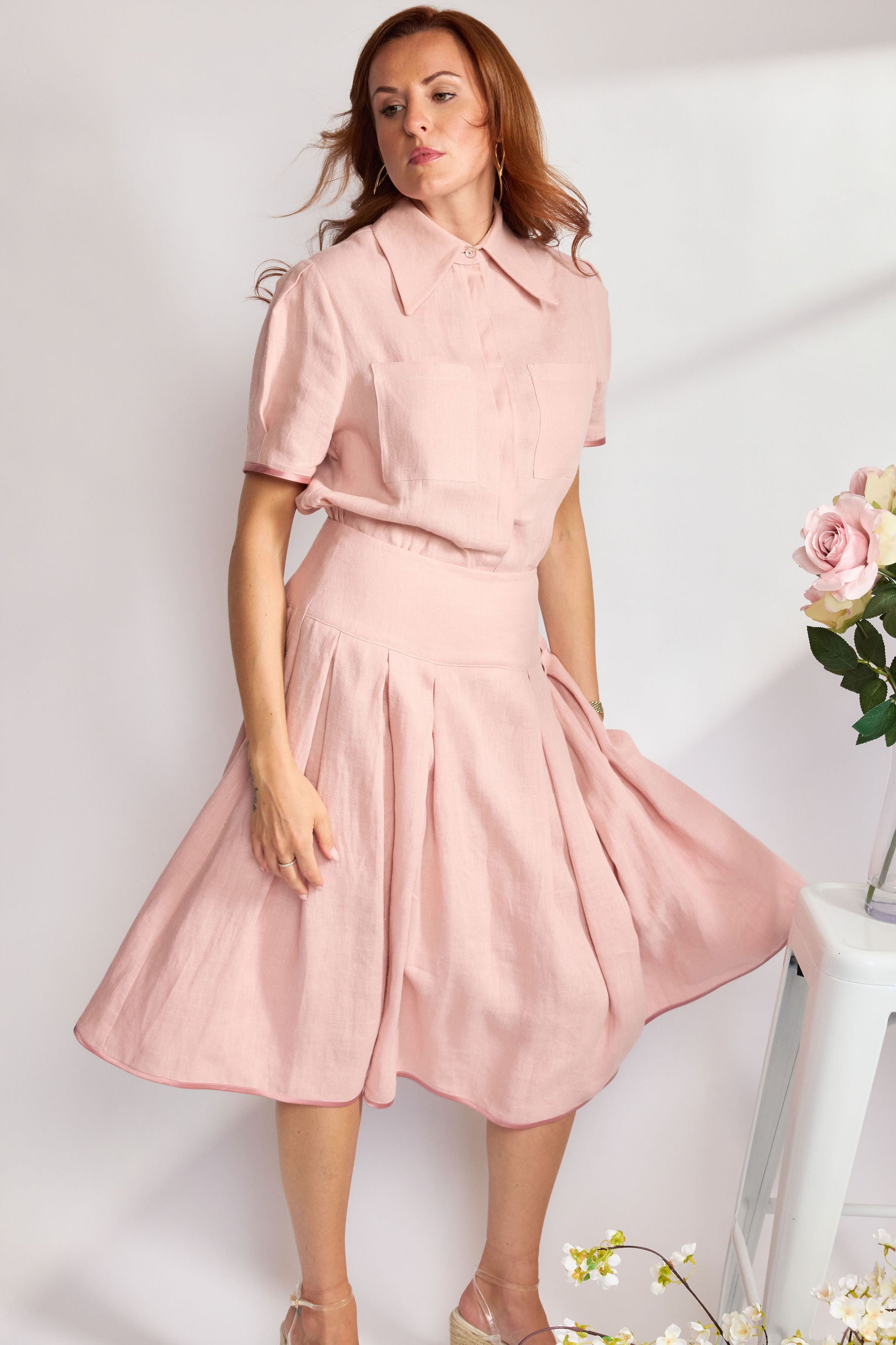 The Charlotte Linen Skirt