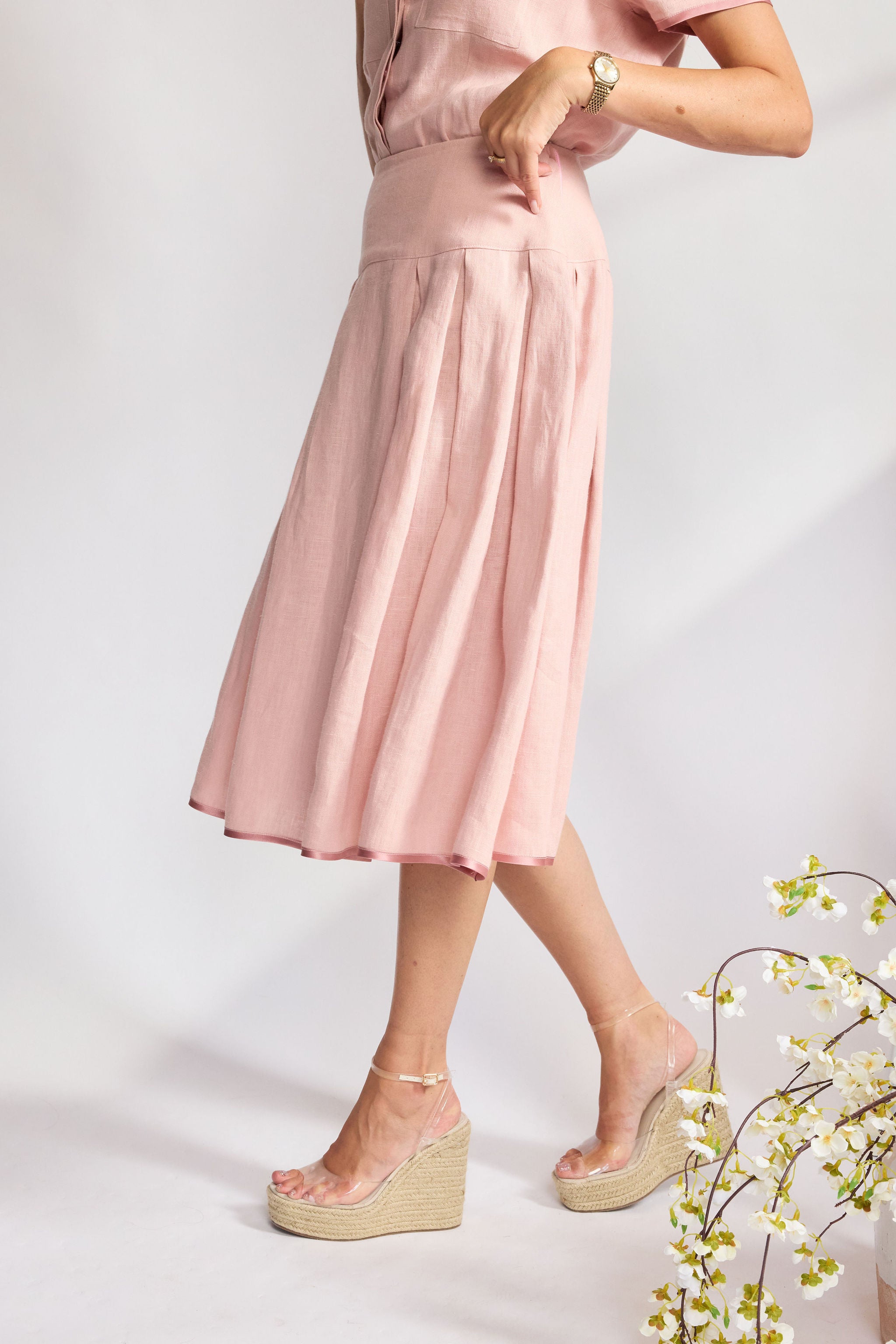 The Charlotte Linen Skirt