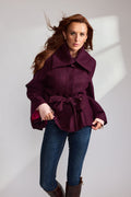 The Purple Shetland Tweed Cape