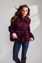 The Purple Shetland Tweed Cape