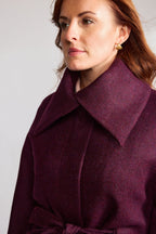 The Purple Shetland Tweed Cape