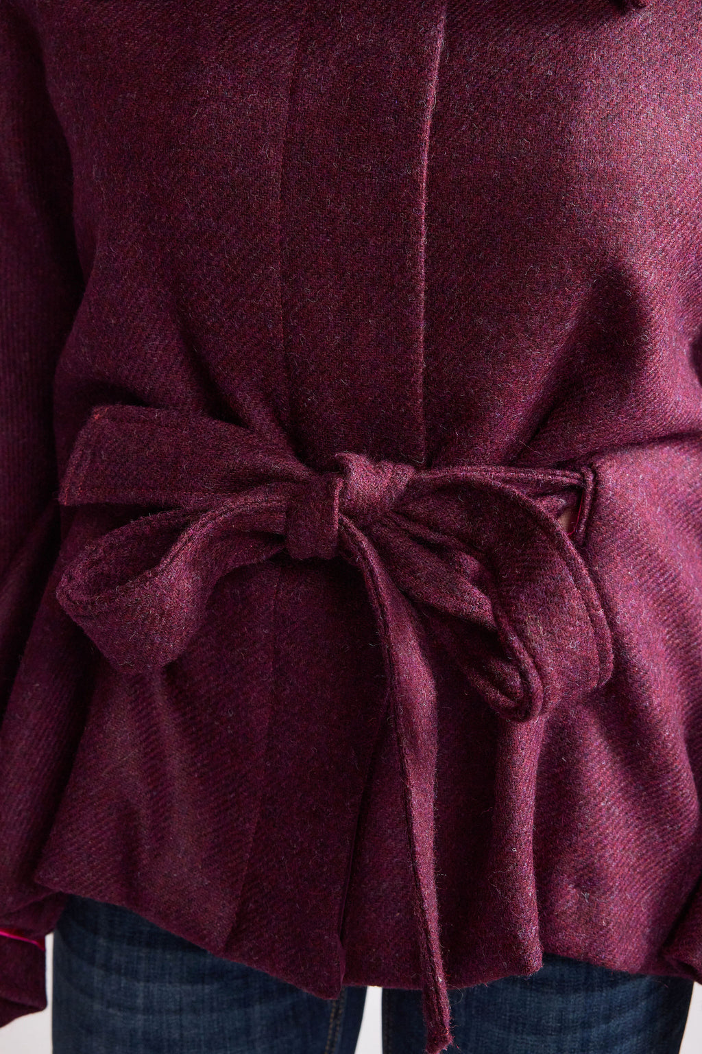 The Purple Shetland Tweed Cape