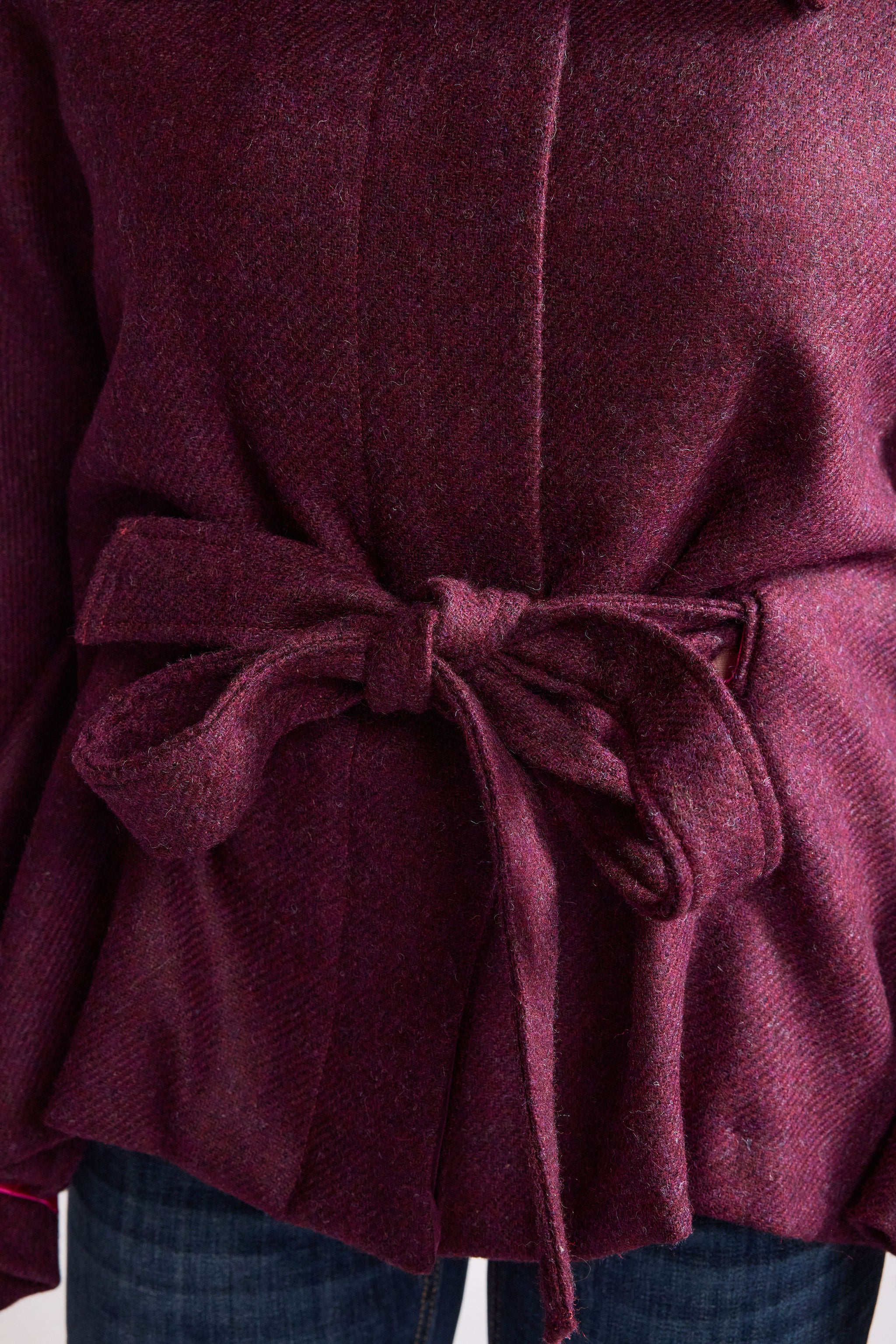 The Purple Shetland Tweed Cape