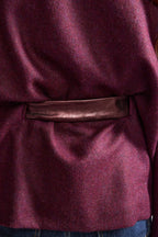 The Purple Shetland Tweed Cape
