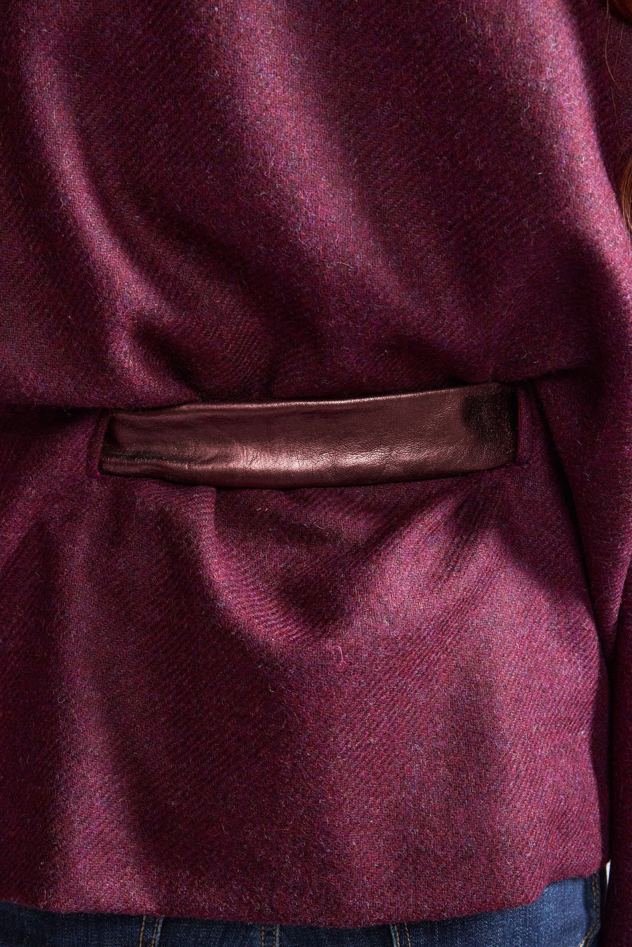 The Purple Shetland Tweed Cape