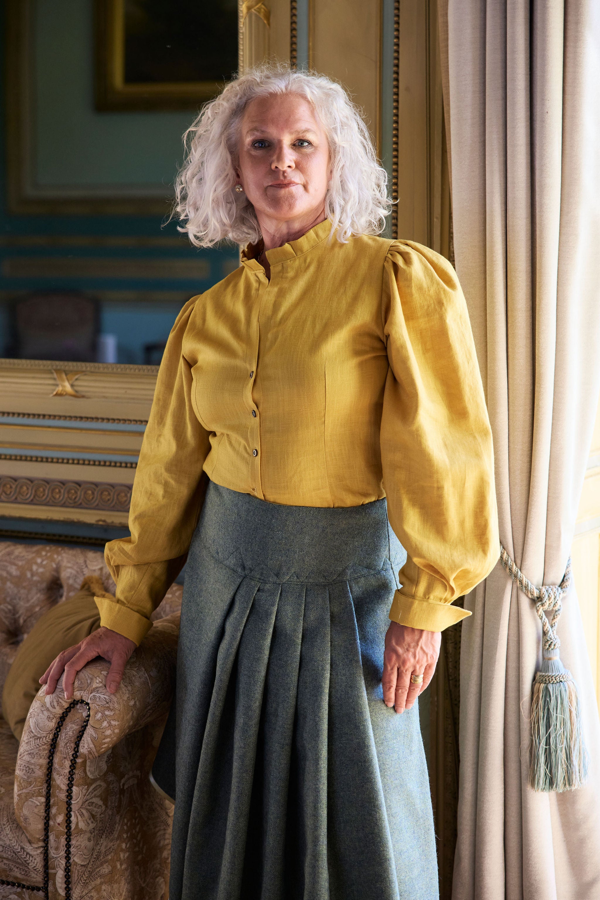 Long sleeve pleated Shirt