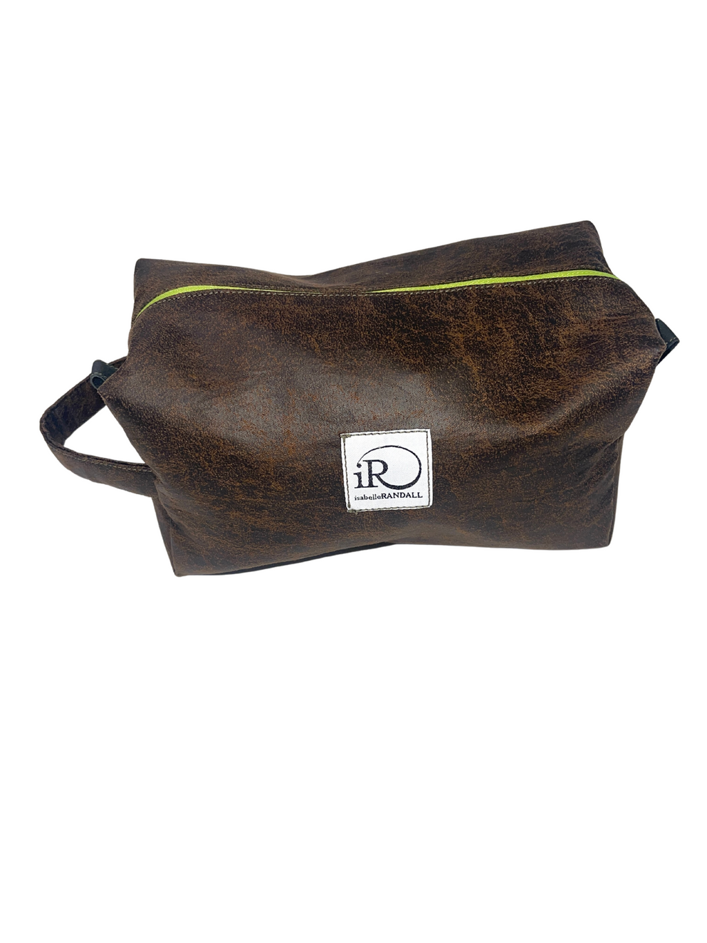 Washbag Leather - Grey