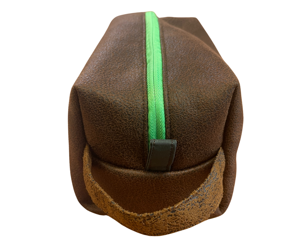 Washbag Leather - Green