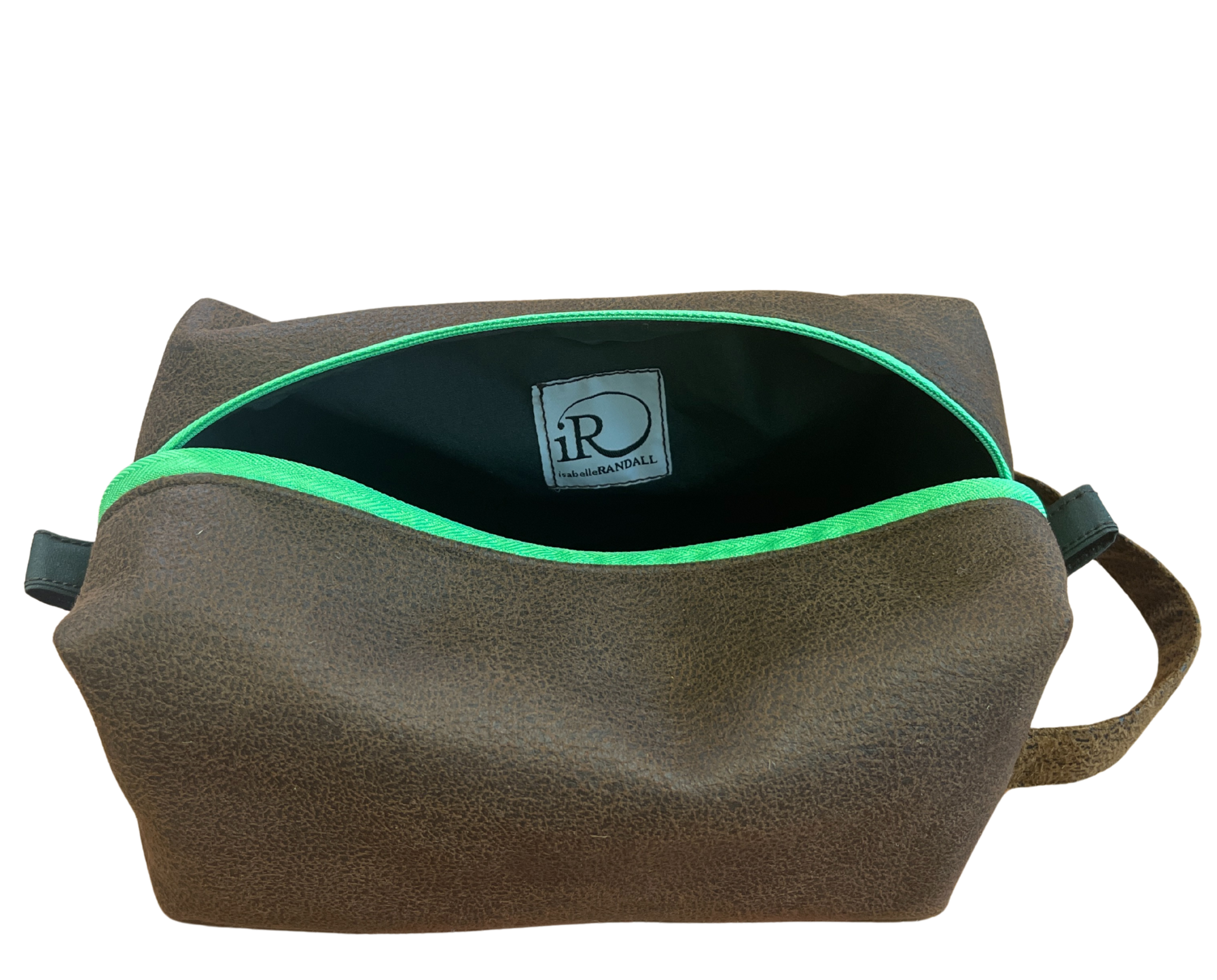 Washbag Leather - Green