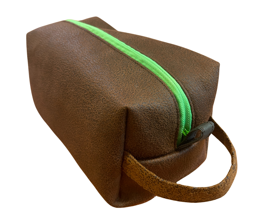 Washbag Leather - Green