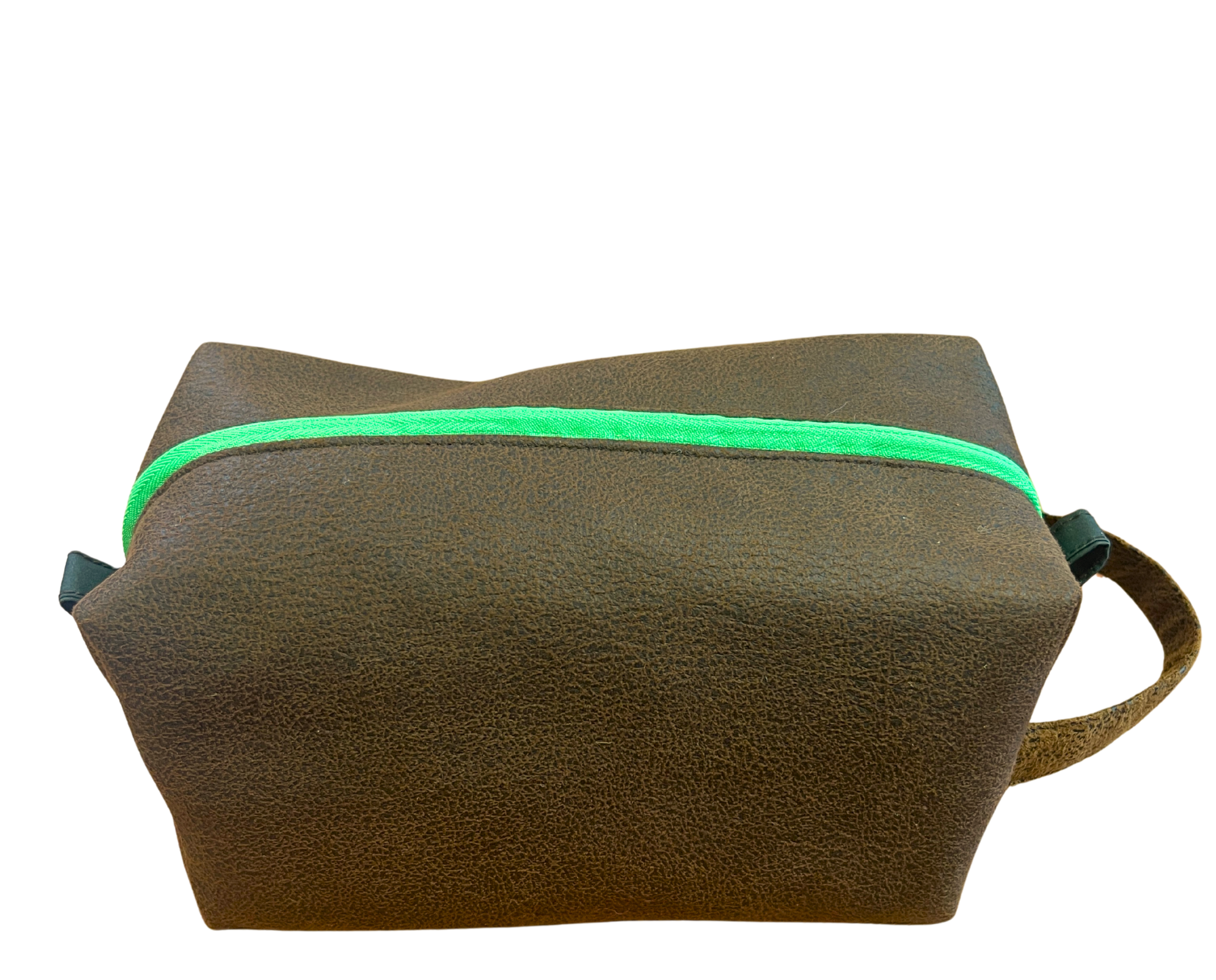 Washbag Leather - Green