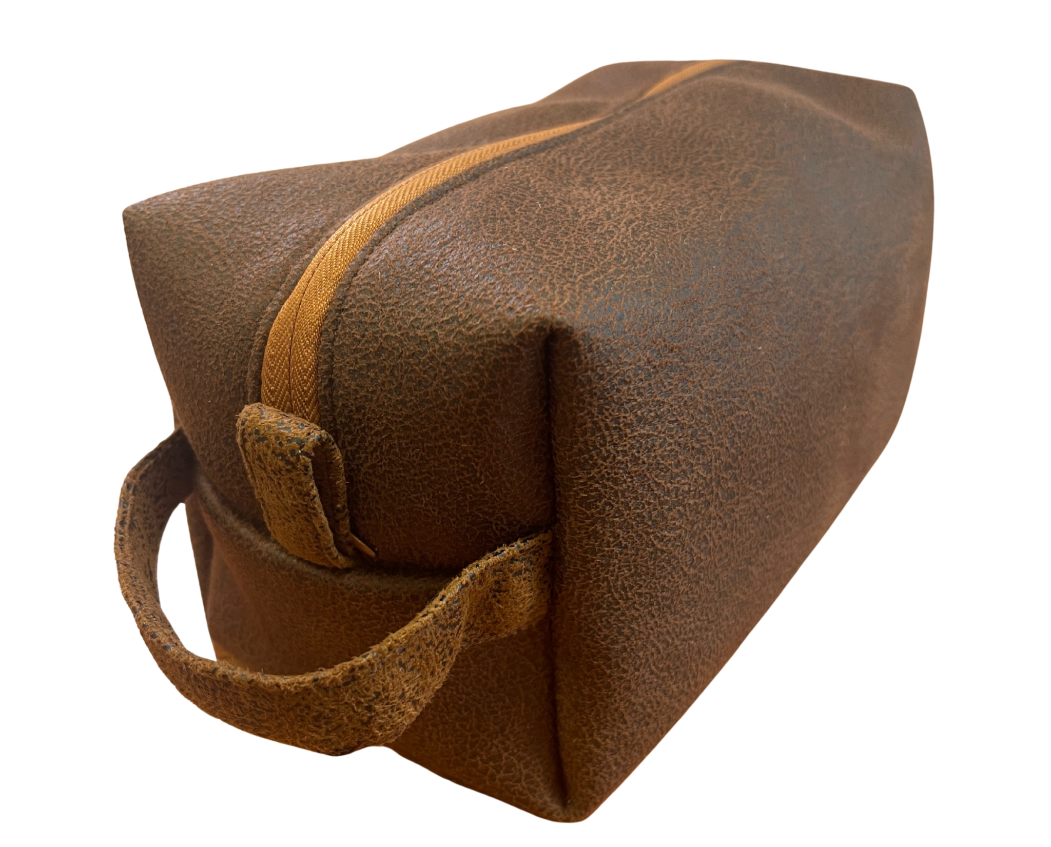 Washbag Leather - Toffee