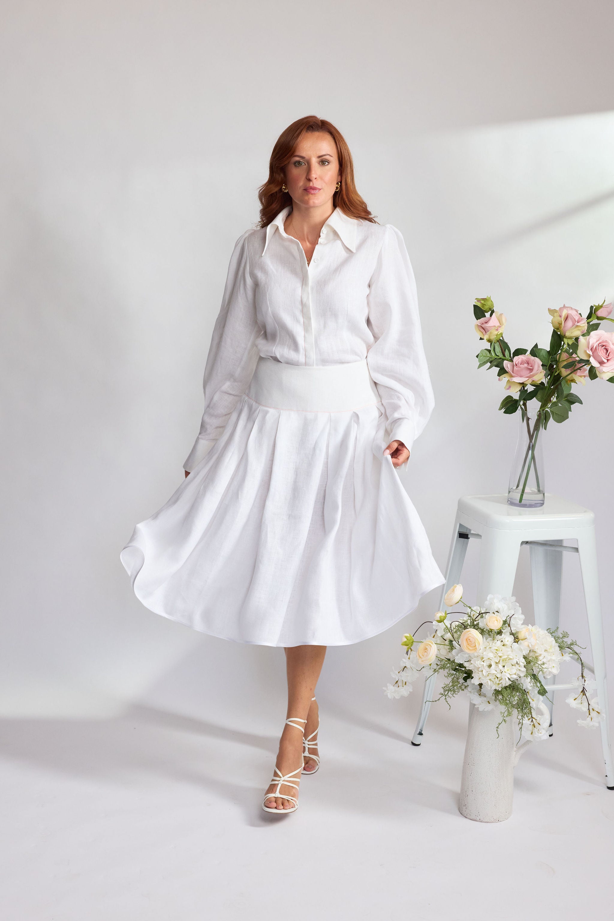 The Charlotte Linen Skirt