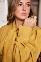 Long sleeve Pussy-bow Shirt