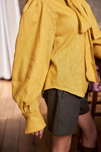 Long sleeve Pussy-bow Shirt