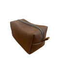 Washbag Leather - Grey